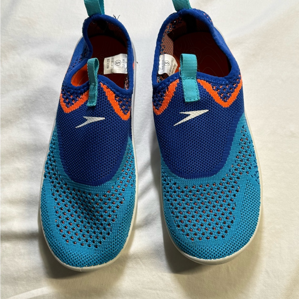 Speedo Kids Aqua and Tangerine Water Shoes